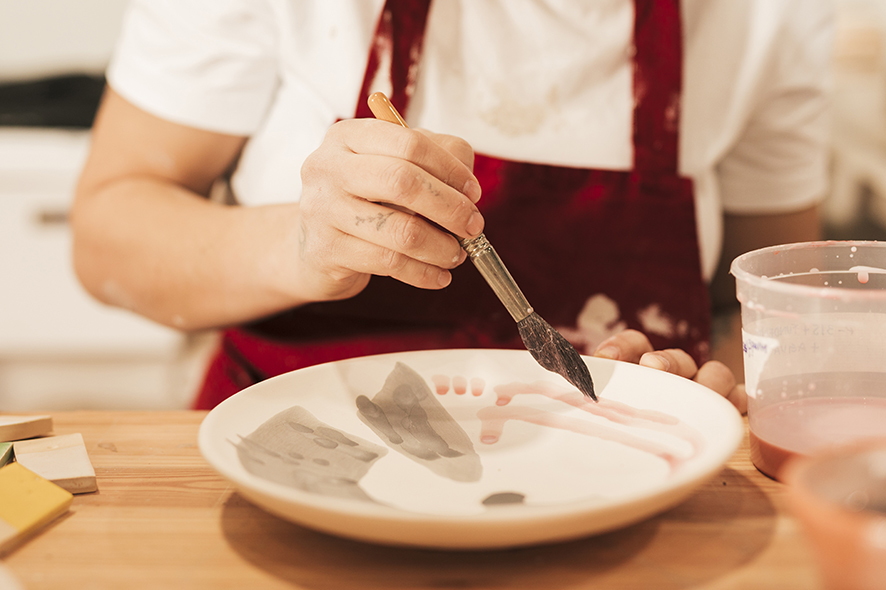 Peinture assiette