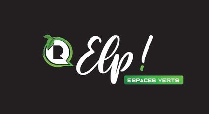 Logo elp espaces verts fond noir