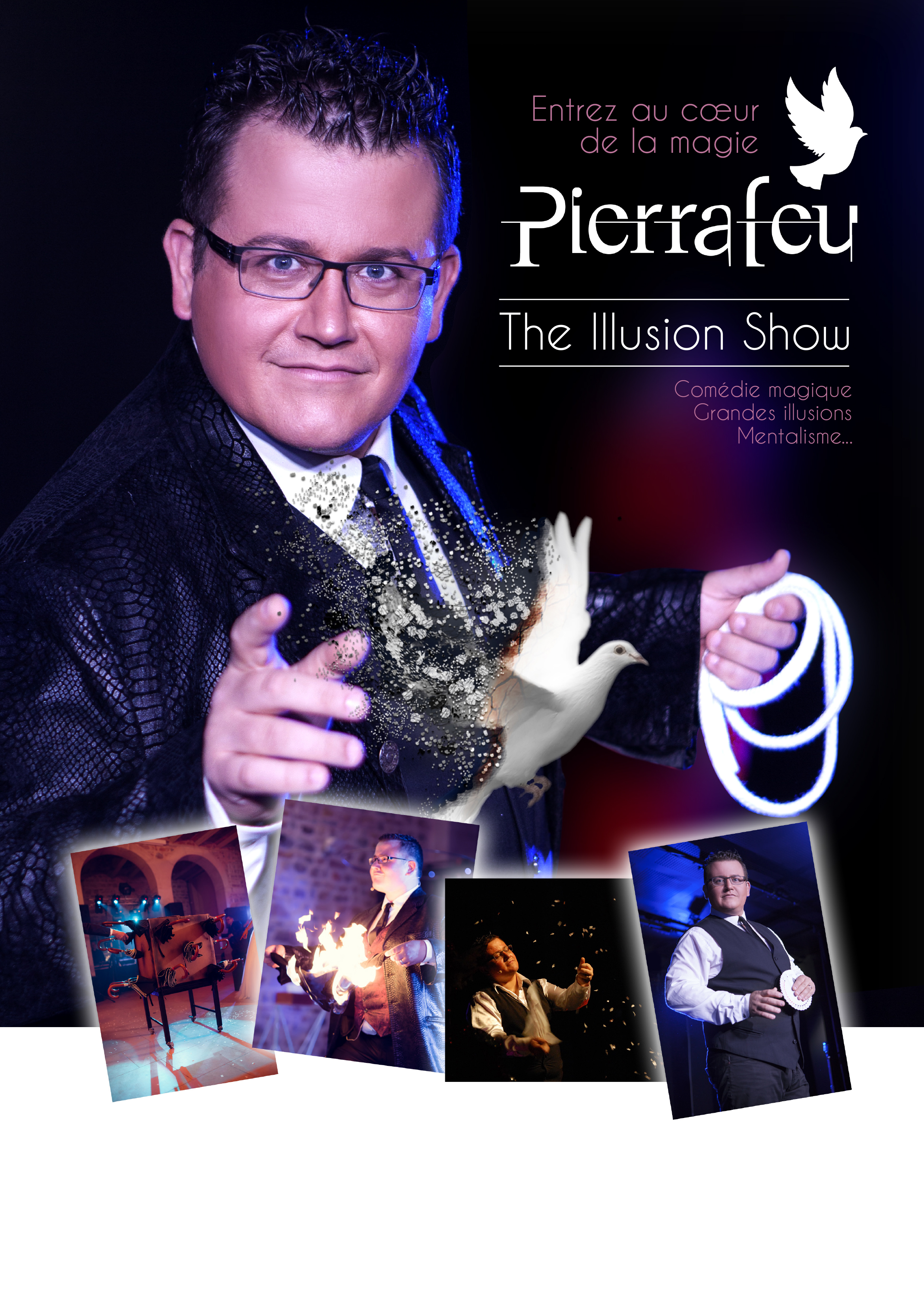 The Illusion show par l'illusionniste Pierrafeu un spectacle à couper le souffle! 