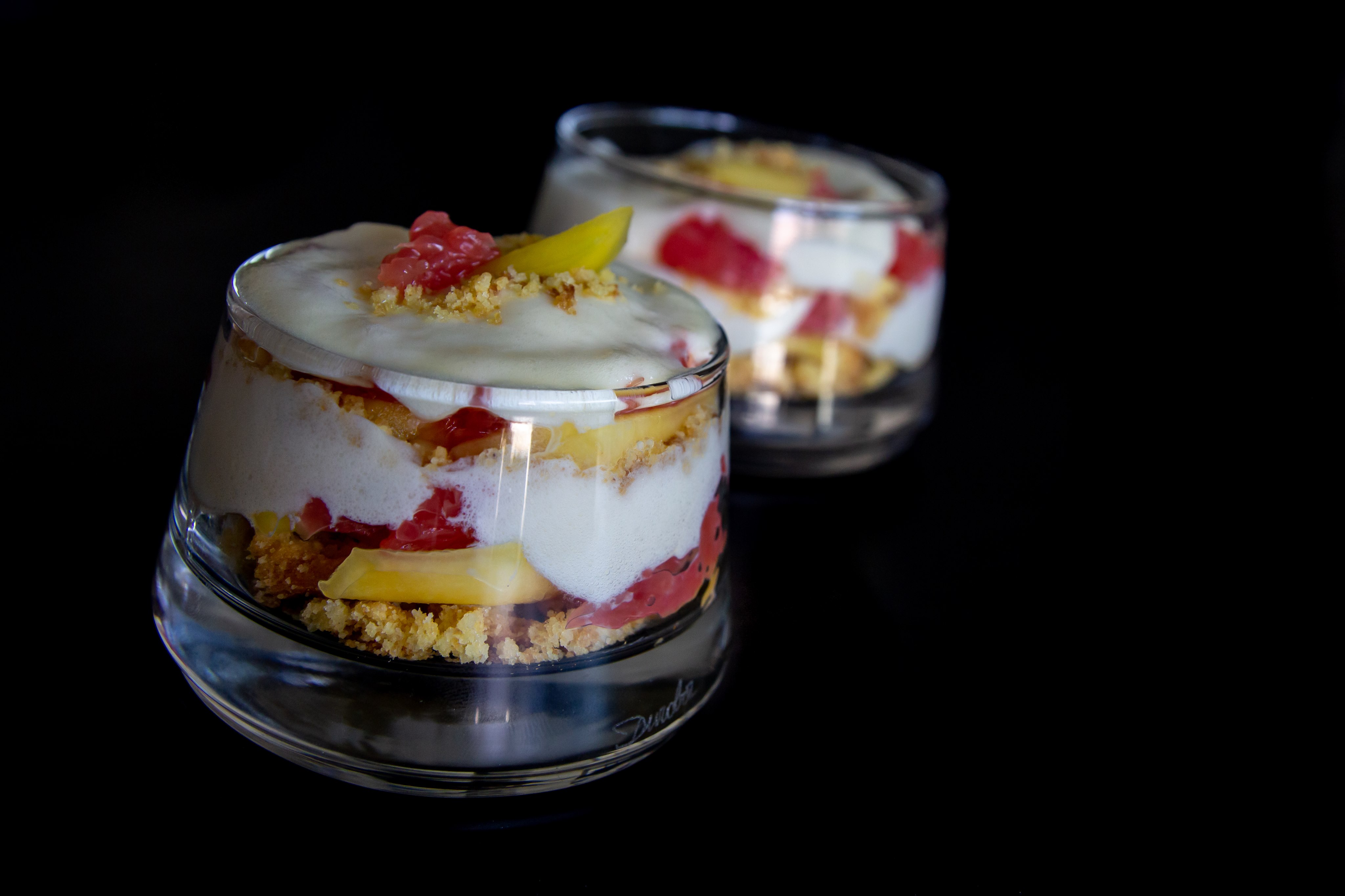 Trifle mangue et pamplemousse