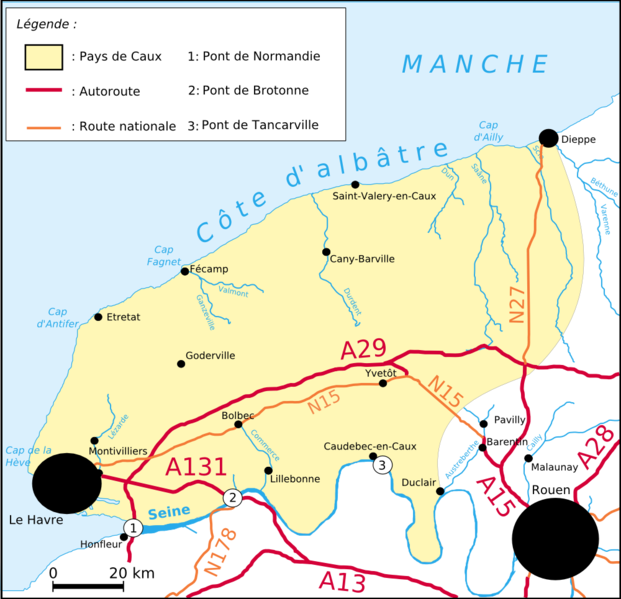 621px Carte pays Caux routes