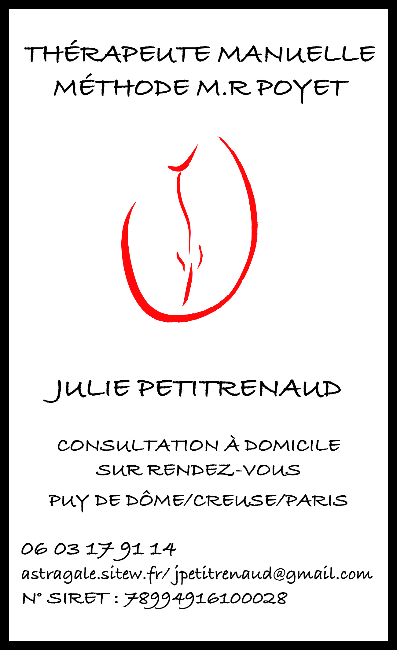 Carte de visite Julie Petitrenaud