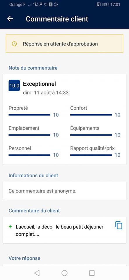 Commentaire hechner booking