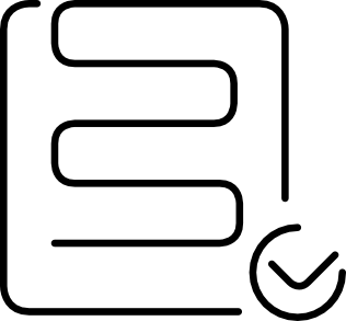 018 logistics verification square ultrathin outline
