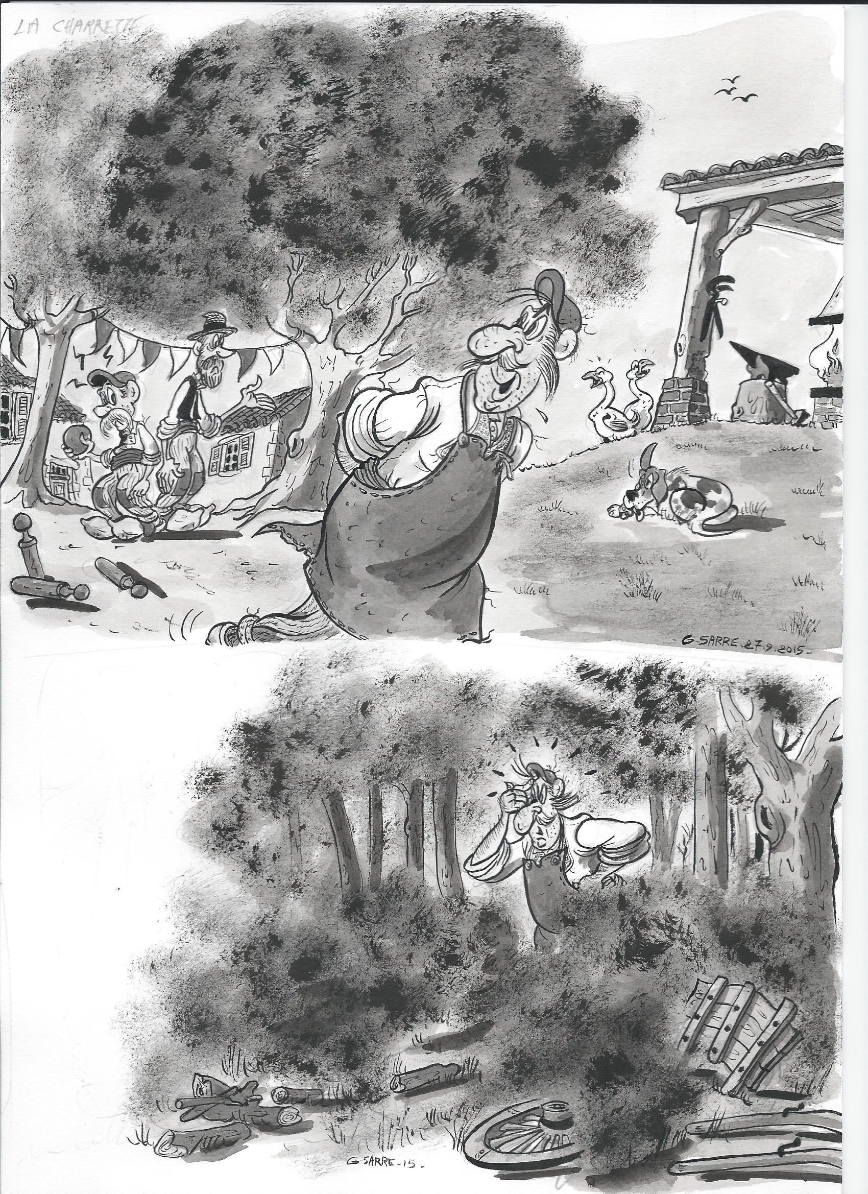 La charrette encre