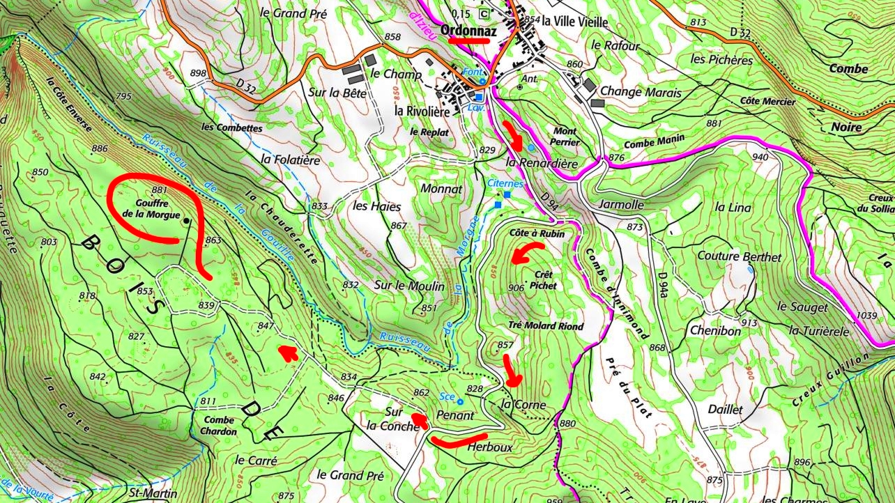 Gouffre de la morgne acces 1 