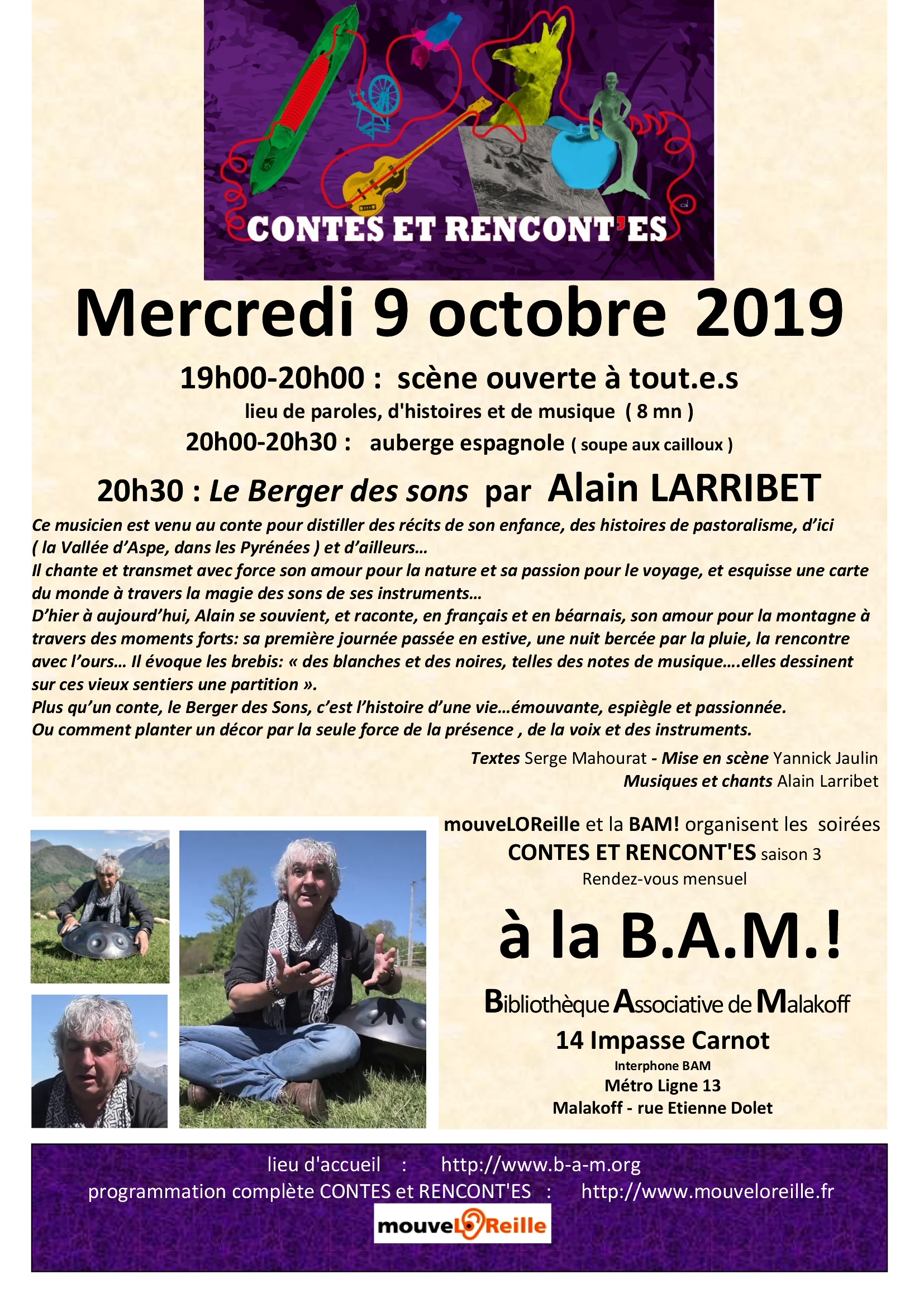 01 affiche octobre alain larribet