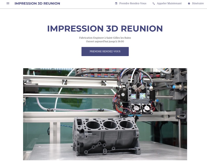 IMPRESSION 3D REUNION en vidéos !