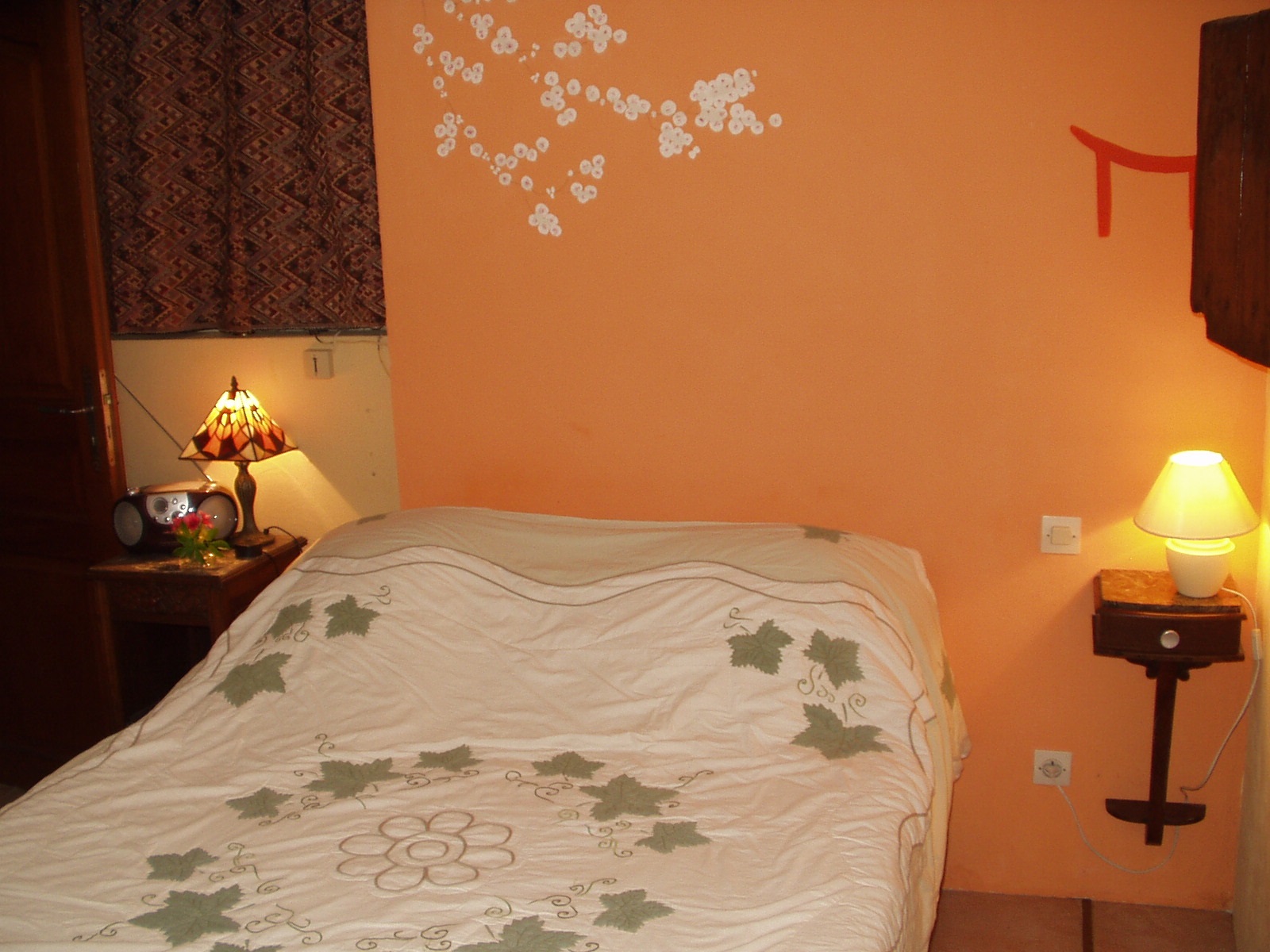 Petite Chambre décorée en style "japonisant".