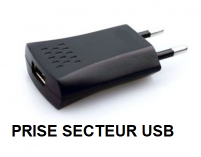 Prise murale secteur usb
