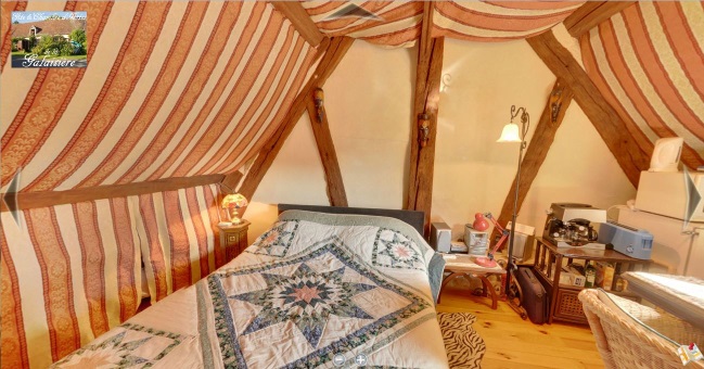 Vue de la Chambre d'Hôtes avec visite virtuelle