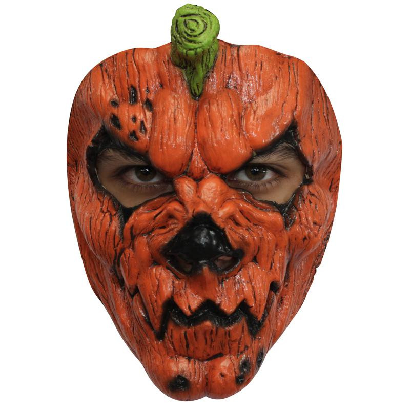 Masque citrouille effrayante en latex adulte