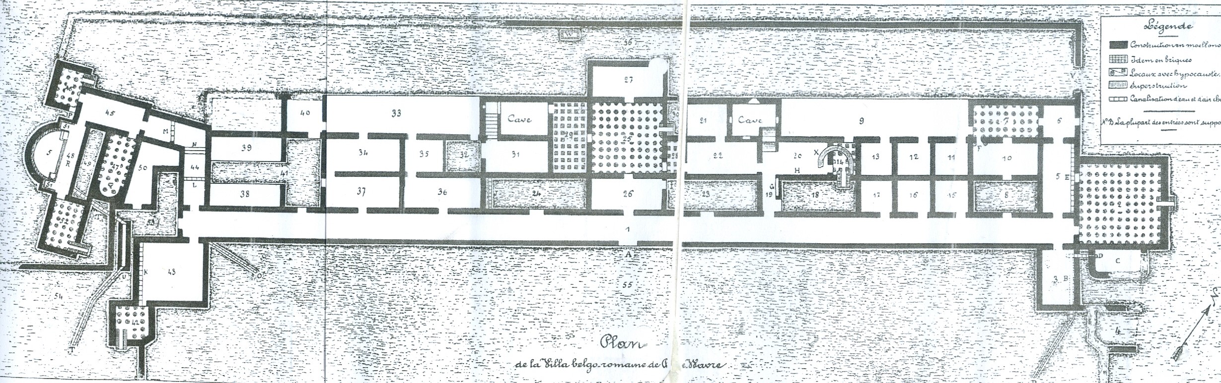 Villa romaine BW