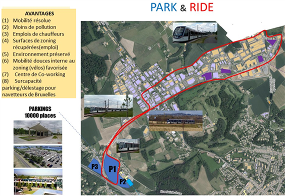 Parking kiss and ride
