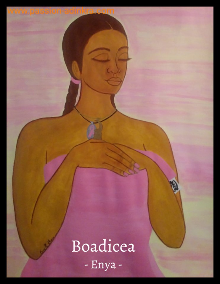 Akoben - by Ornella Ayivi
Acrylic paint on 65x50cm paper