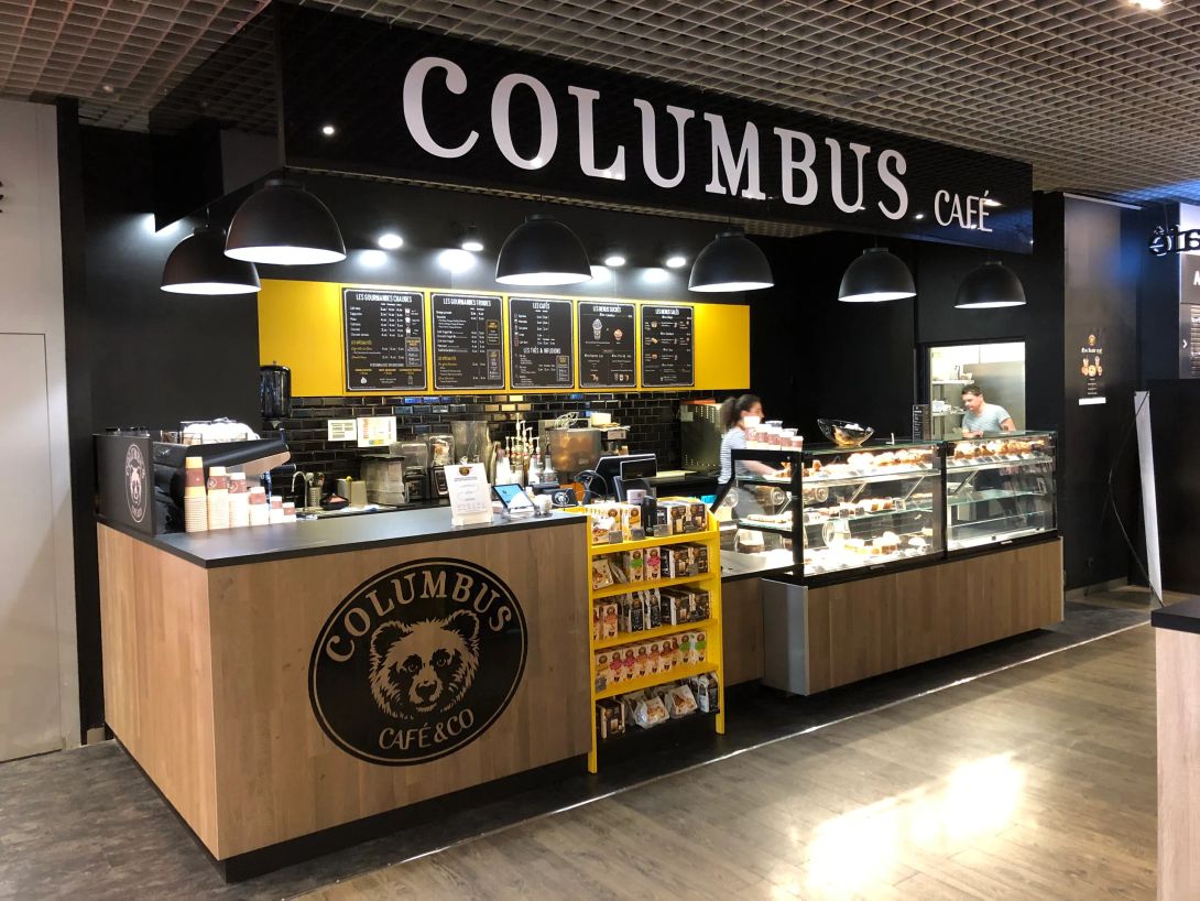 Agencement d'un Columbus Café