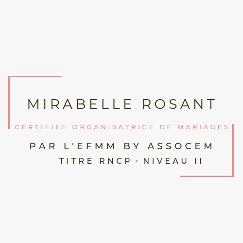 Certification wedding planner Mirabelle