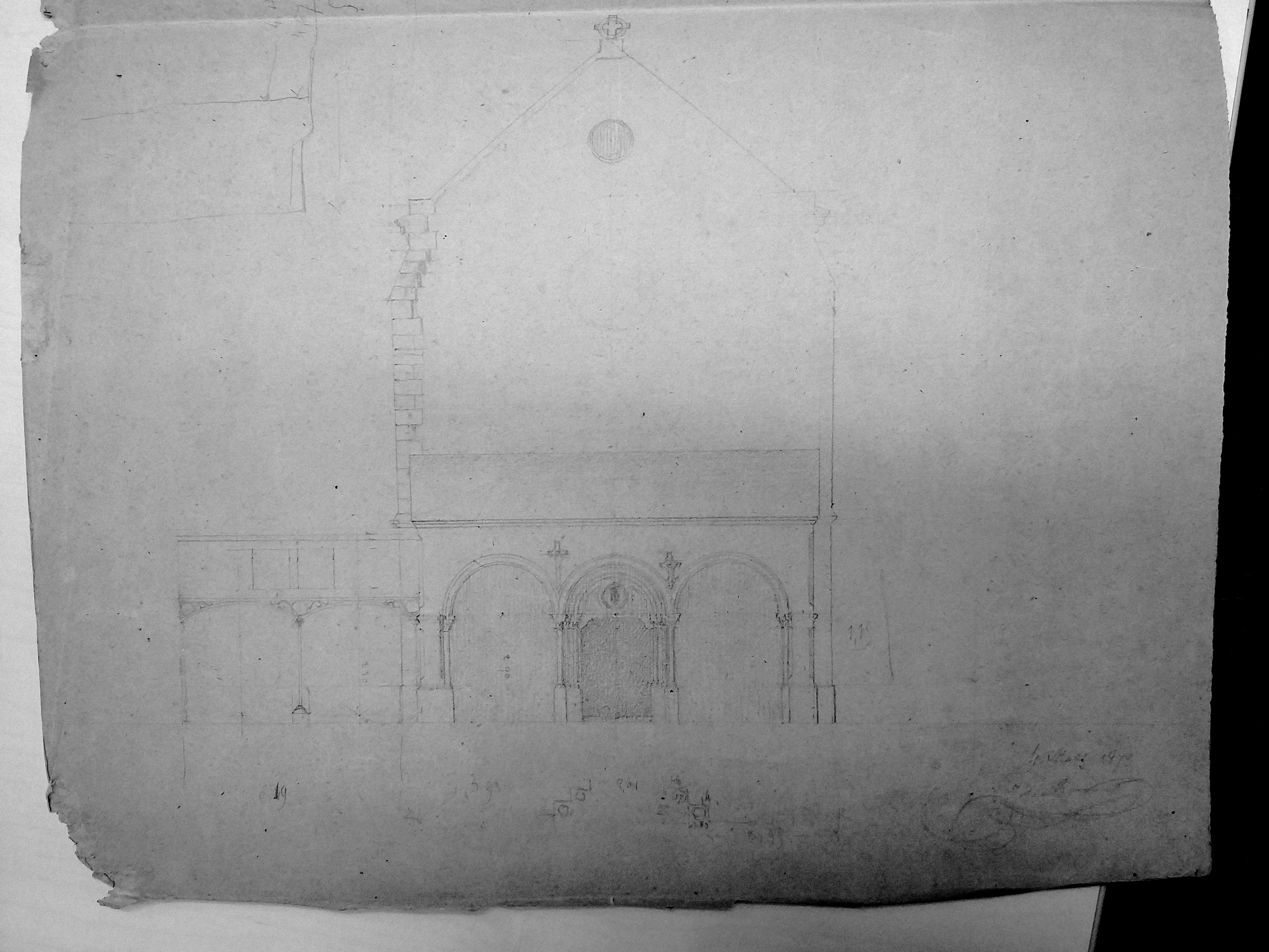 Croquis de la chapelle