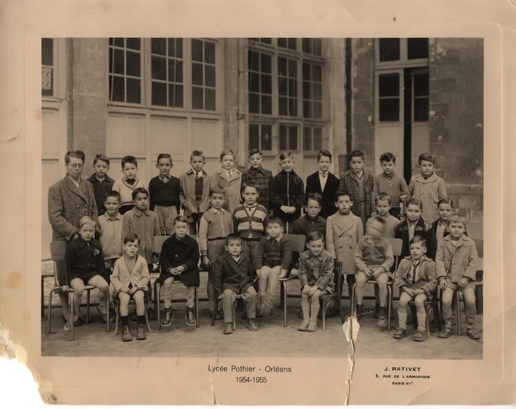 Classe 11e et 10e de 1954 1955 Lycee Pothier 