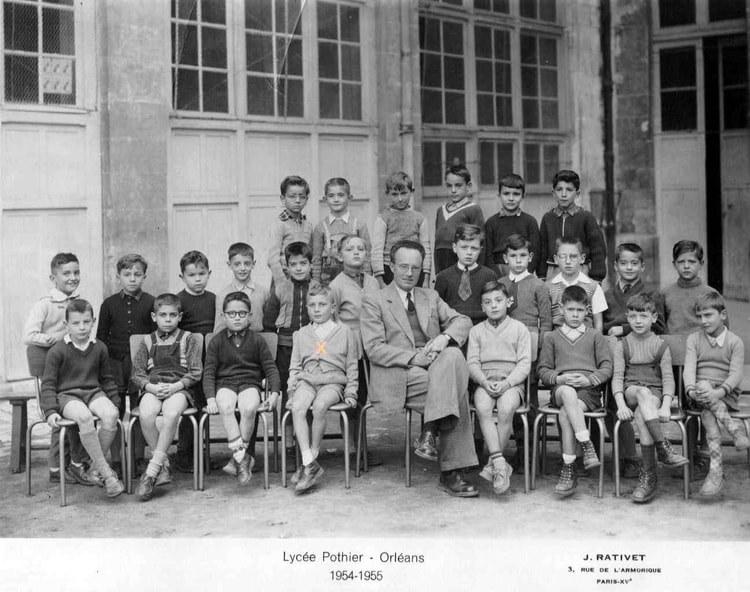 1954 1955 lycee Pothier classe de 8e B 