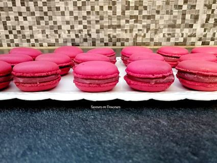 Macarons framboise 4fb