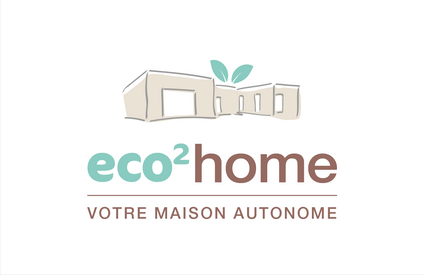 logo Eco²HOME, Bâtisseur maisons autonomes, maisons d'architecte, maisons positives