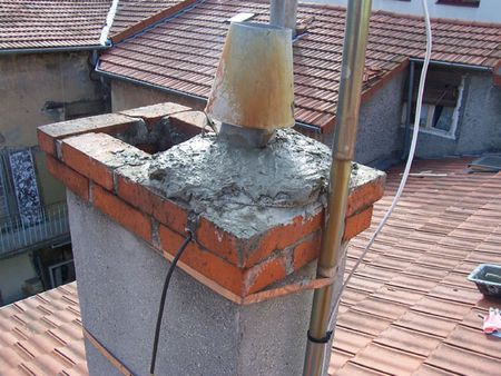 Antenne cheminee reparee