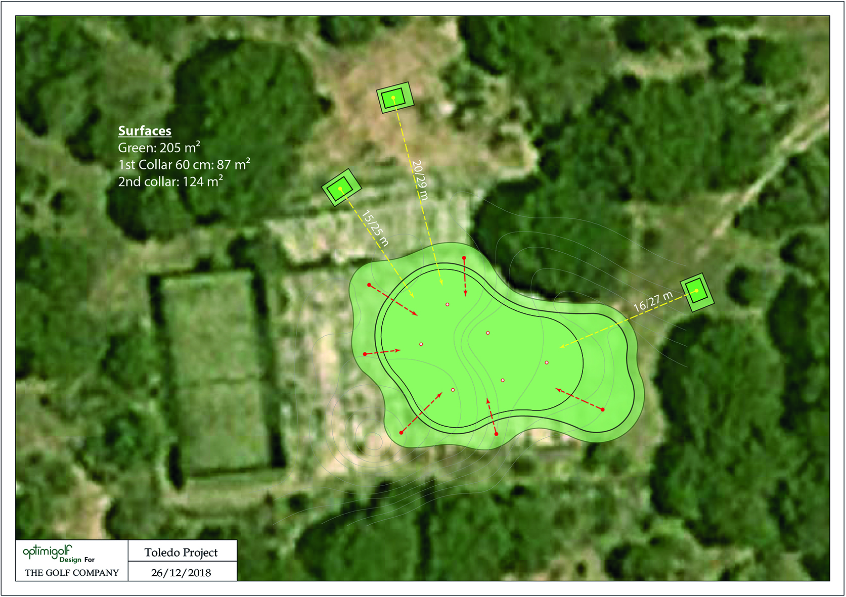 Plan green synthétique Optimigolf