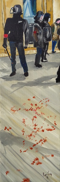 Violences policieres Huile 20X60 150 