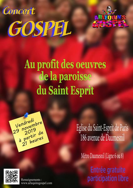 Affiche Concert Eglise du Saint Esprit Nov 19