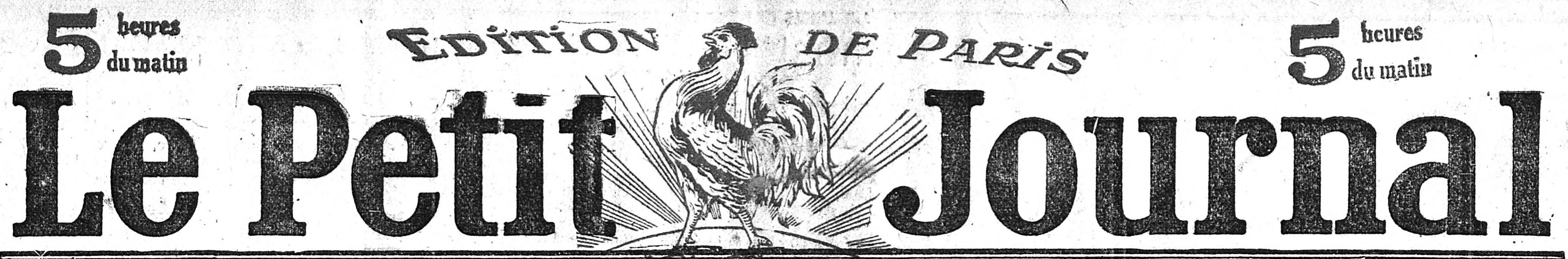 Michka le petit journal 29 janvier 1919 titre