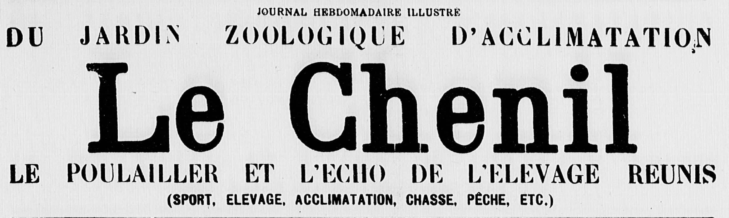 Michka le chenil 6 fevrier 1919 titre entier