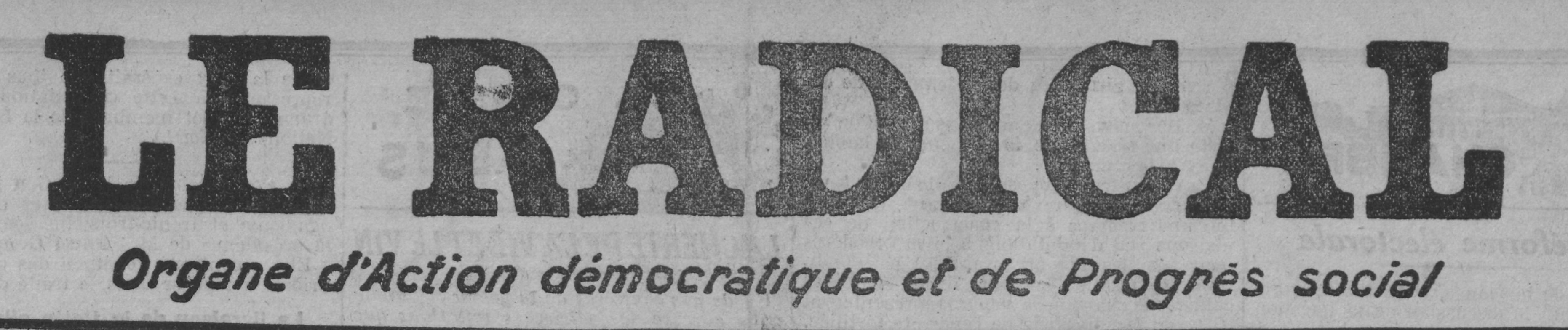 Michka le radical 22 mars 1919 titre