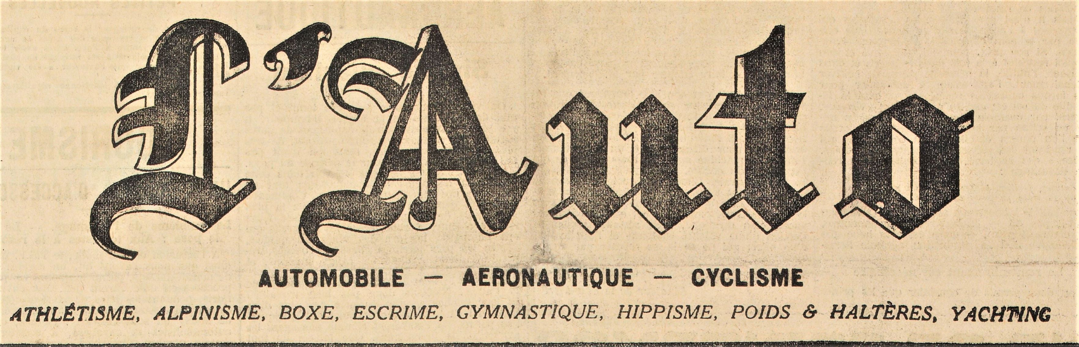 Michka l auto 25 mars 1919 titre 2 l