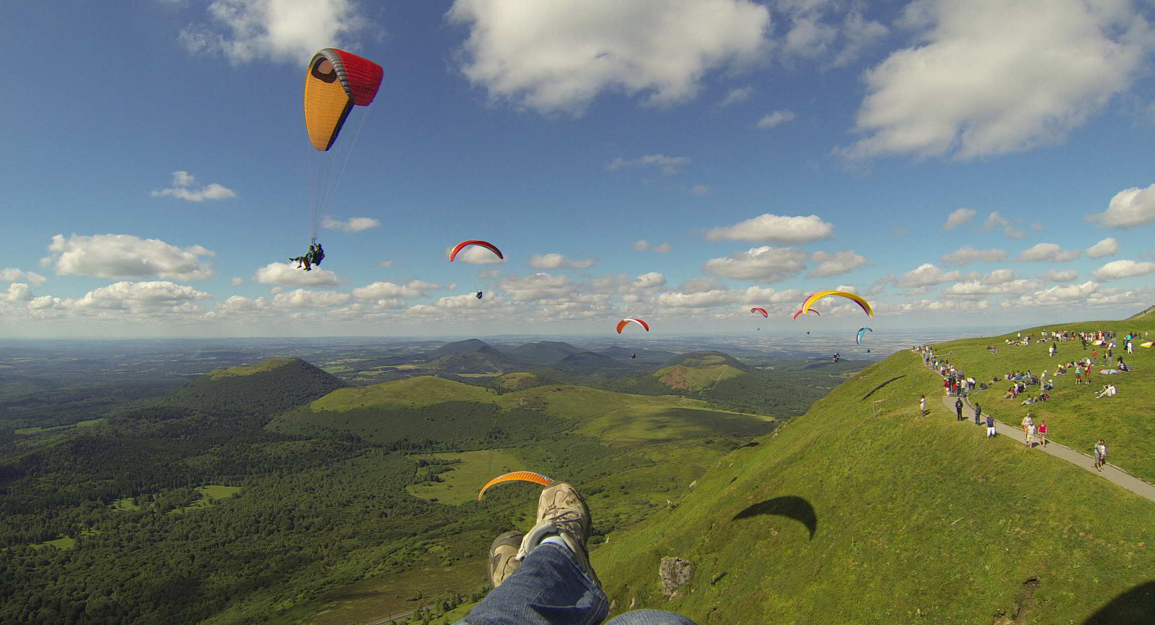 Le puy de dome en parapente