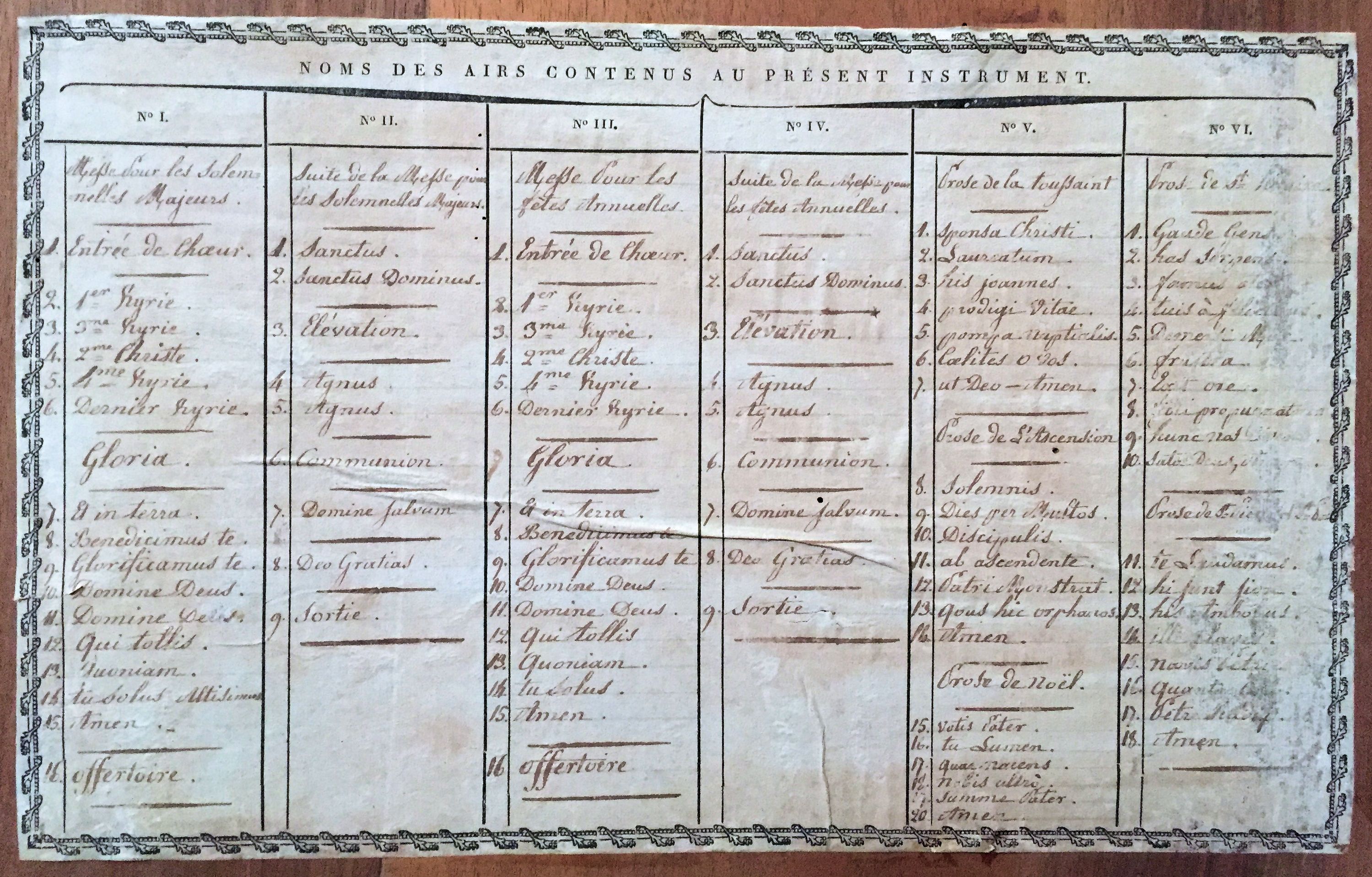 Repertoire 1