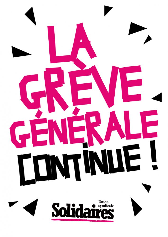 La greve continue