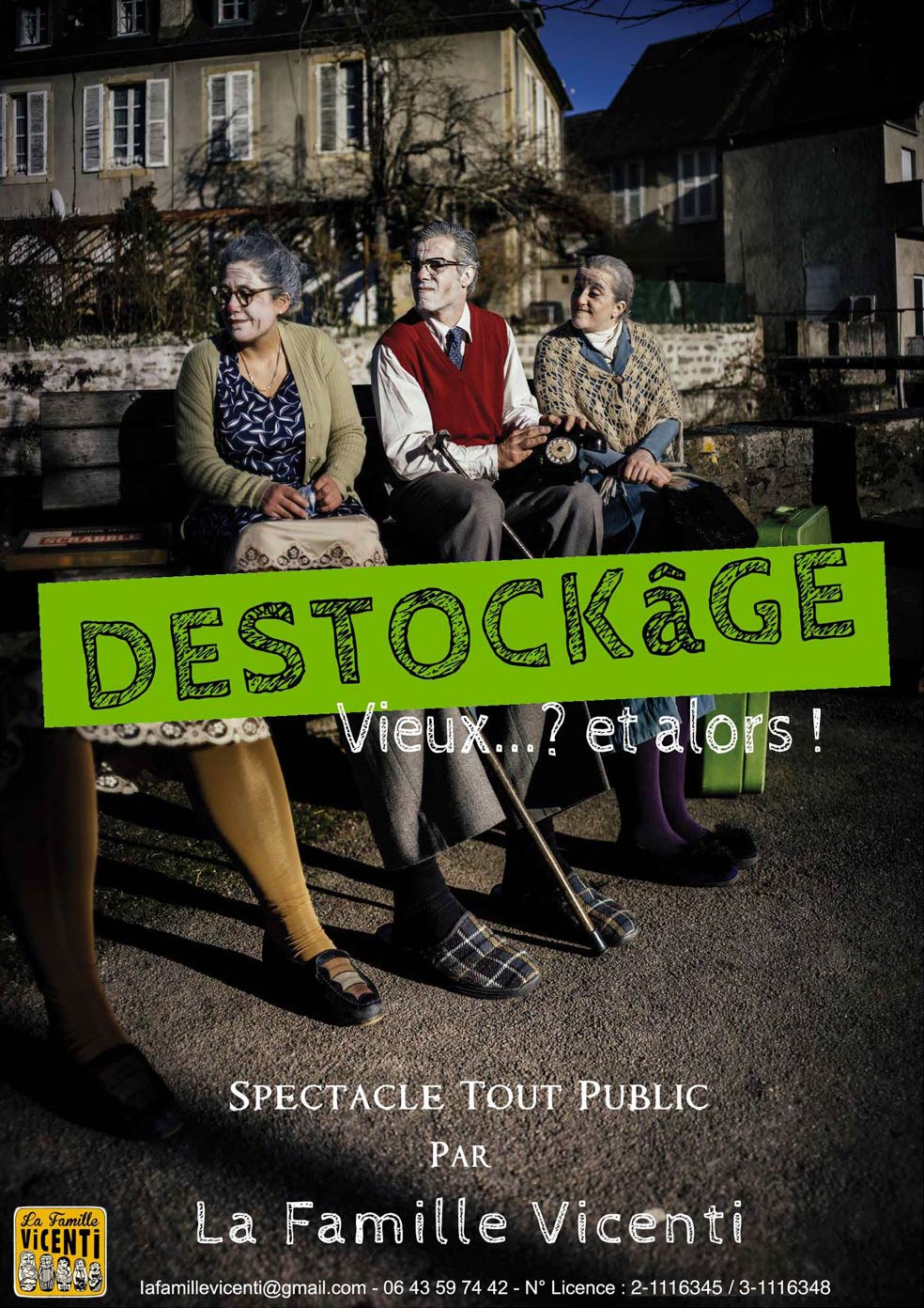 Destocka ge affiche noir