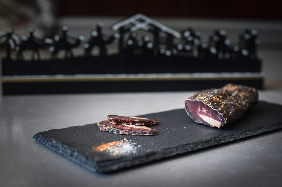 Magret séché au foie gras