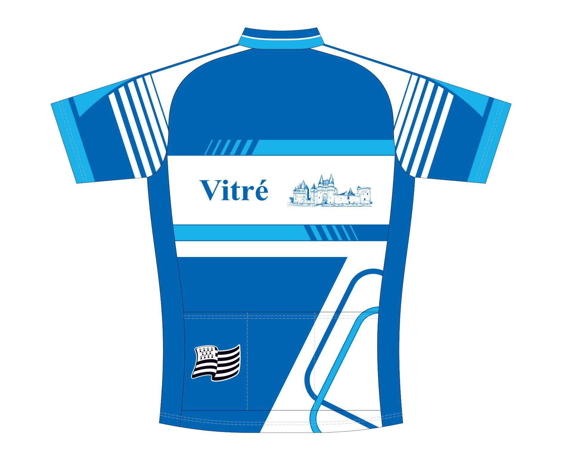 Maillot cyclo vitre mc dos