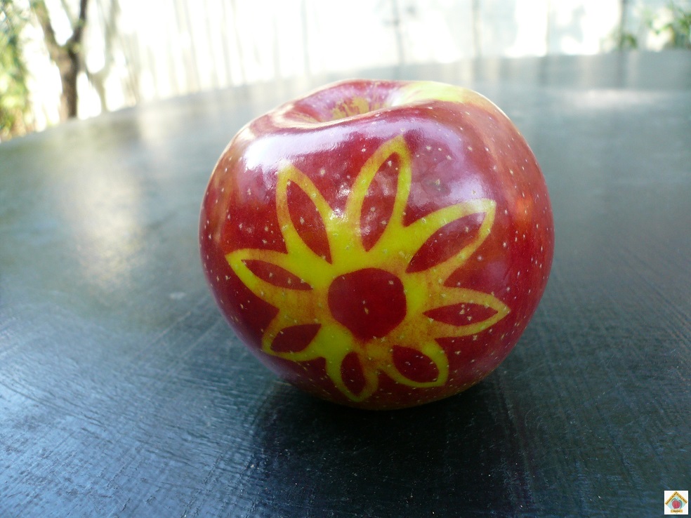 les pommes marquées