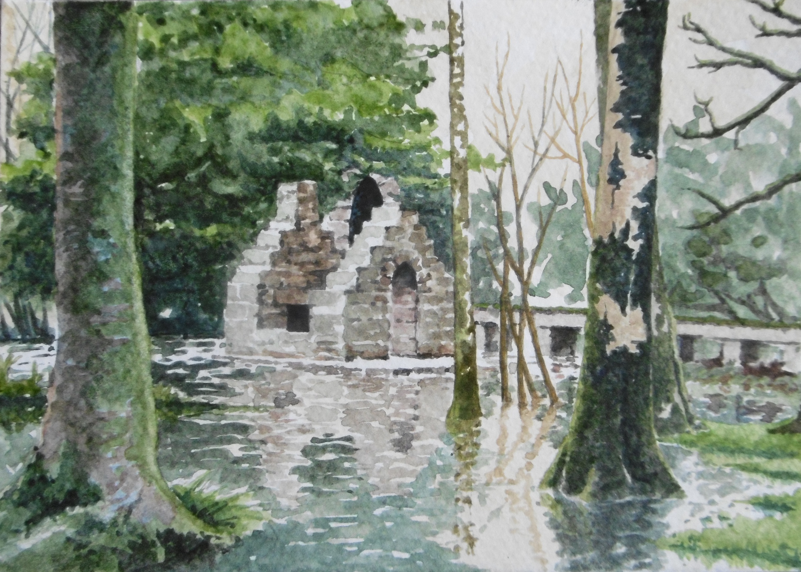 aquarelle d' apres photo