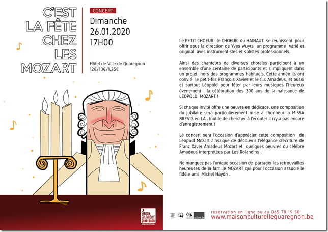 Les mozart font la fete quaregnon 26 01 20