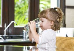 Girl Drinking Glass of water 1