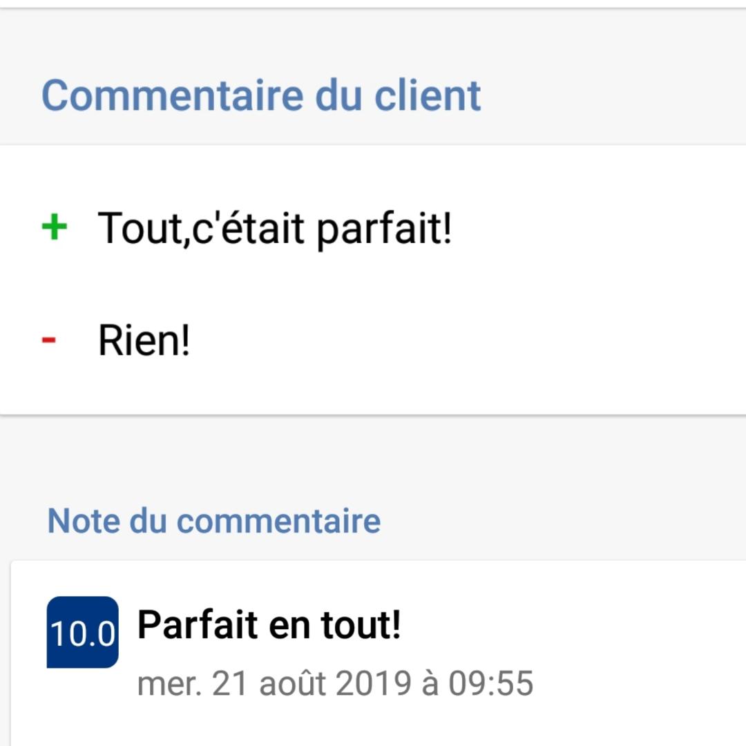 Parfait en tout !