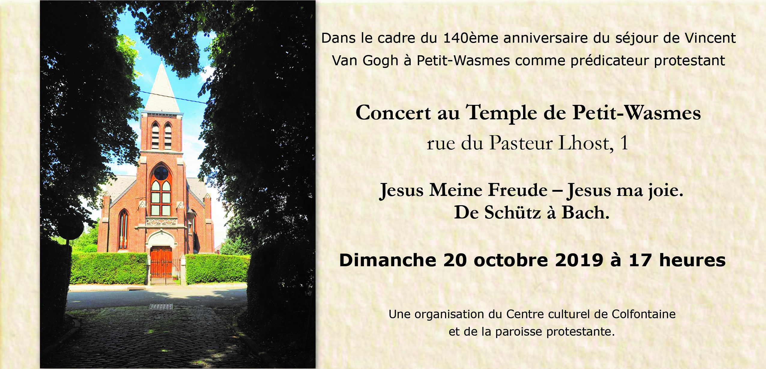 Jesu, meine Freude, - Jésus ma joie - De Schütz à Bach - Petit-Wasmes - 20/10/2019