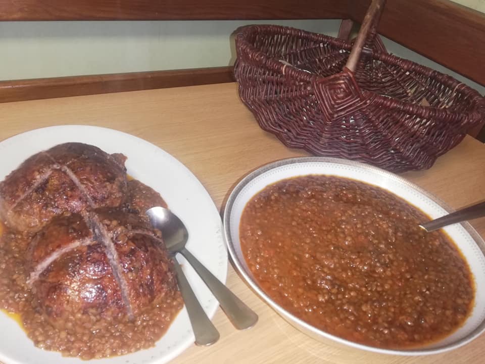 Menu du terroir des chambres du saladou