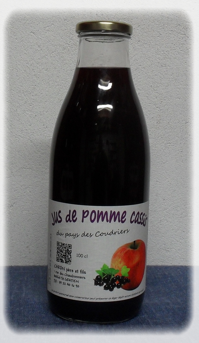 Jus de pomme cassis