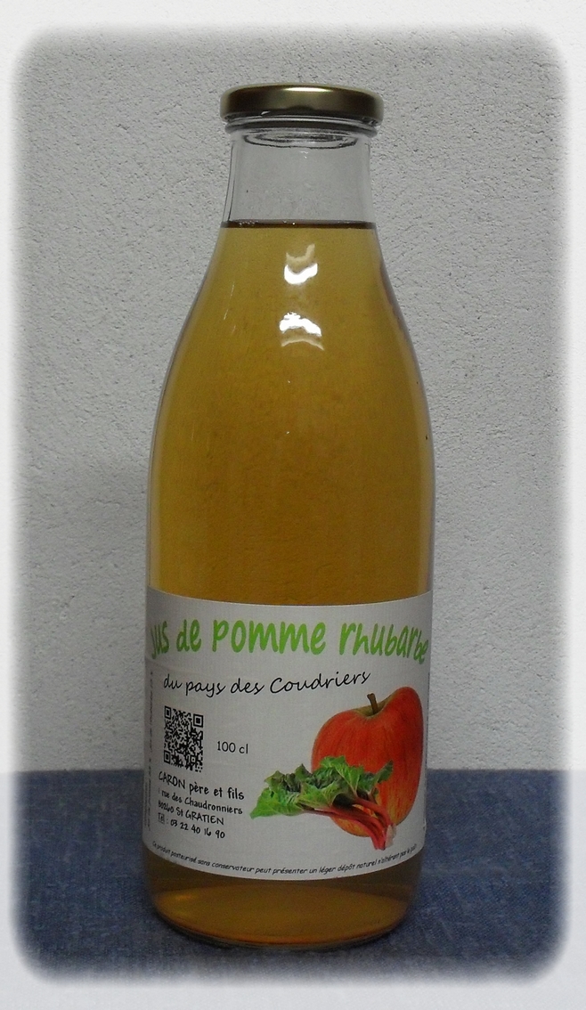 Jus de pomme rhubarbe