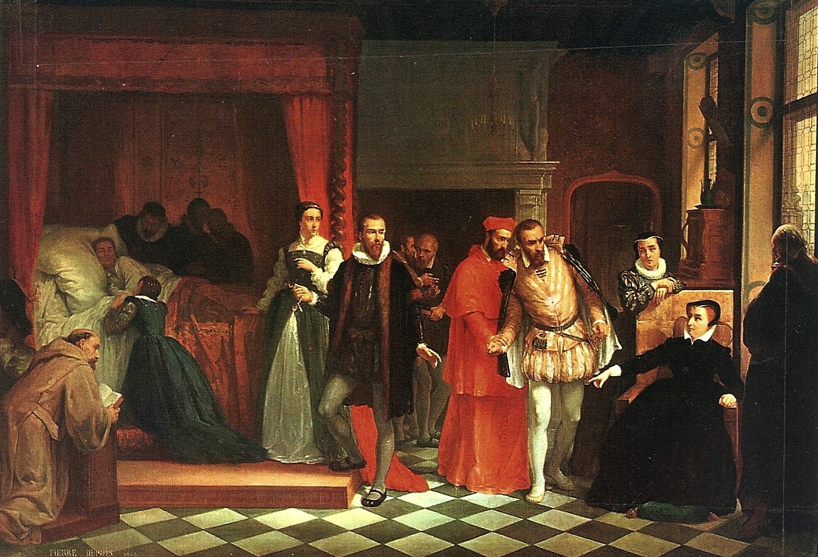 La mort de Francois II 1865 Pierre Dupuy Hotel Groslot Orleans France